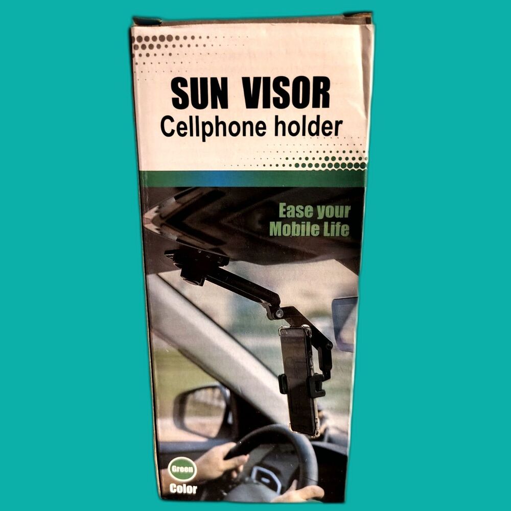 Multifunctional Sun Visor Car Phone Holder Mount - 360° Rotating & Adjustable